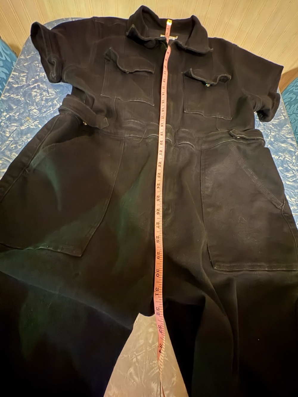Good American Black Short-Sleeve Utility Jumpsuit - Picture 4 of 7